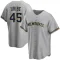 Abner Uribe Youth Replica Milwaukee Brewers Gray Road Jersey