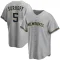 Bj Surhoff Men's Replica Milwaukee Brewers Gray Road Jersey
