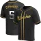 Bj Surhoff Youth Replica Milwaukee Brewers Black Golden Alternate Jersey