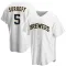 Bj Surhoff Youth Replica Milwaukee Brewers White Home Jersey
