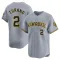 Brice Turang Men's Limited Milwaukee Brewers Gray Away Jersey