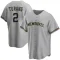 Brice Turang Men's Replica Milwaukee Brewers Gray Road Jersey