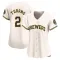 Brice Turang Women's Limited Milwaukee Brewers Cream Home Jersey