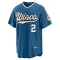 Brice Turang Youth Limited Milwaukee Brewers Blue Mineral 2026 City Connect Stadium Jersey
