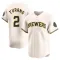Brice Turang Youth Limited Milwaukee Brewers Cream Home Jersey