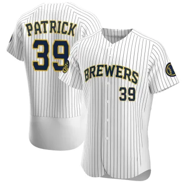 Chad Patrick Men's Authentic Milwaukee Brewers White Alternate Jersey