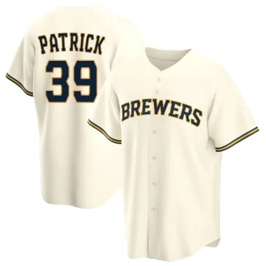 Chad Patrick Men's Replica Milwaukee Brewers Cream Home Jersey