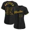 Chad Patrick Women's Authentic Milwaukee Brewers Black Snake Skin City Jersey