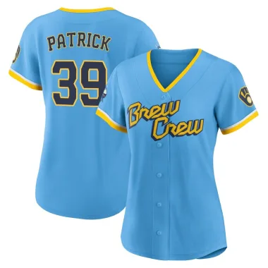 Chad Patrick Women's Authentic Milwaukee Brewers Blue Powder 2022 City Connect Jersey