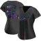 Chad Patrick Women's Replica Milwaukee Brewers Black Holographic Alternate Jersey