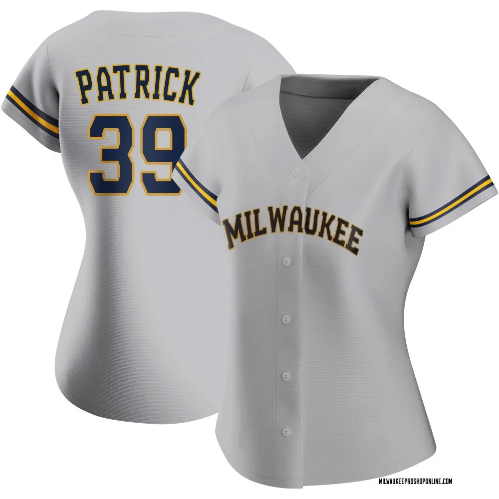 Chad Patrick Women's Replica Milwaukee Brewers Gray Road Jersey