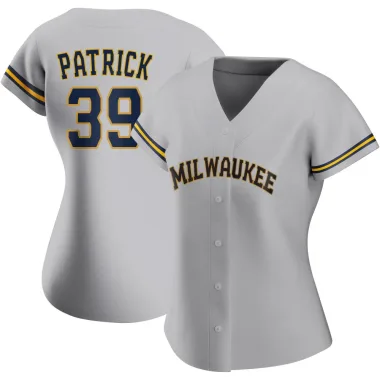 Chad Patrick Women's Replica Milwaukee Brewers Gray Road Jersey