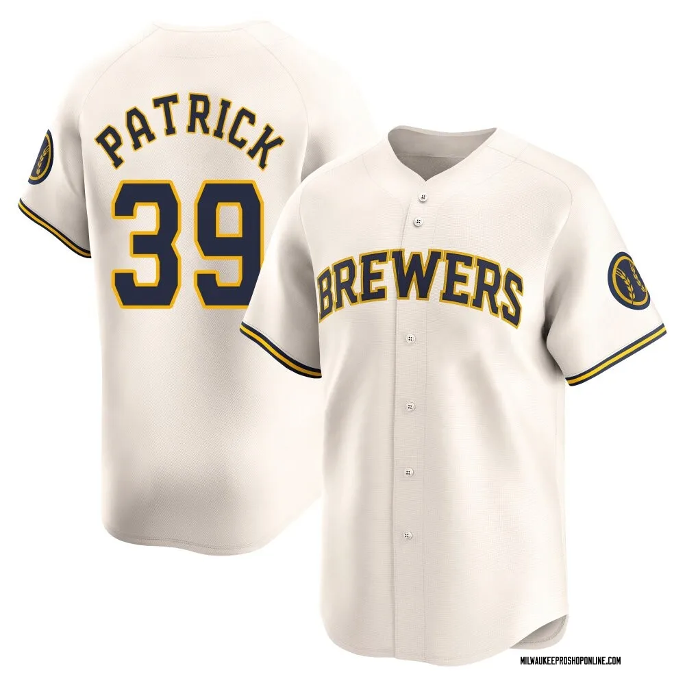 Chad Patrick Youth Limited Milwaukee Brewers Cream Home Jersey