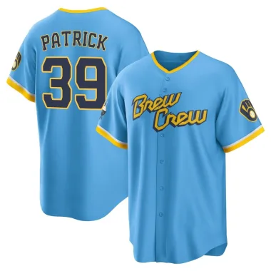 Chad Patrick Youth Replica Milwaukee Brewers Blue Powder 2022 City Connect Jersey