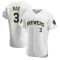 Corey Ray Men's Authentic Milwaukee Brewers White Alternate Jersey