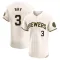 Corey Ray Men's Elite Milwaukee Brewers Cream Home Jersey