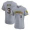 Corey Ray Men's Elite Milwaukee Brewers Gray Road Jersey