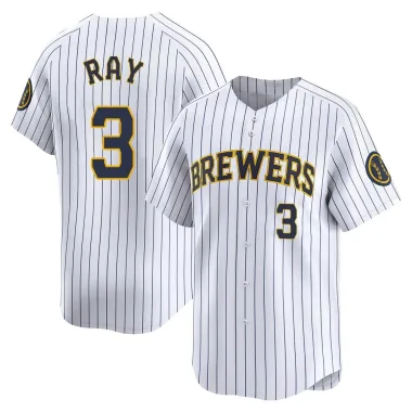Corey Ray Men's Limited Milwaukee Brewers White Alternate Jersey
