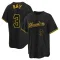 Corey Ray Men's Replica Milwaukee Brewers Black Snake Skin City Jersey