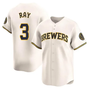 Corey Ray Youth Limited Milwaukee Brewers Cream Home Jersey
