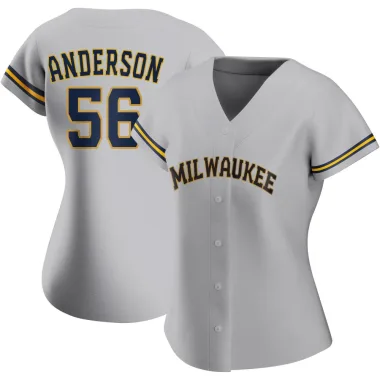 Grant Anderson Women's Authentic Milwaukee Brewers Gray Road Jersey