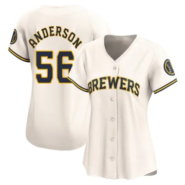 Grant Anderson Women's Limited Milwaukee Brewers Cream Home Jersey