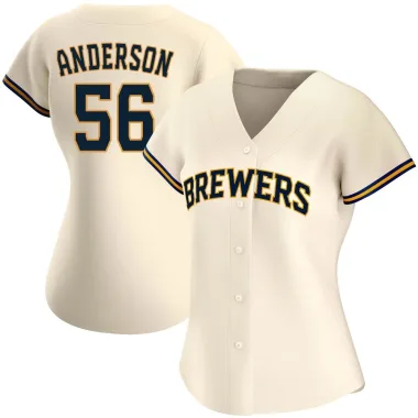 Grant Anderson Women's Replica Milwaukee Brewers Cream Home Jersey