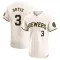 Joey Ortiz Men's Elite Milwaukee Brewers Cream Home Jersey