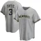 Joey Ortiz Men's Replica Milwaukee Brewers Gray Road Jersey