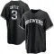 Joey Ortiz Youth Replica Milwaukee Brewers Black/White Jersey