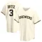 Joey Ortiz Youth Replica Milwaukee Brewers Cream Home Jersey