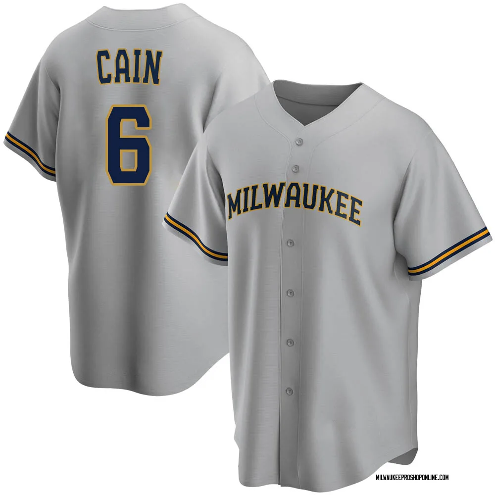 Lorenzo Cain Youth Replica Milwaukee Brewers Gray Road Jersey - Milwaukee  Store