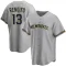 Luis Rengifo Youth Replica Milwaukee Brewers Gray Road Jersey