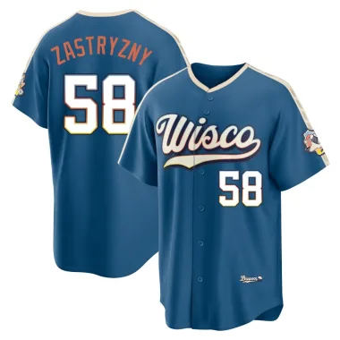 Rob Zastryzny Men's Limited Milwaukee Brewers Blue Mineral 2026 City Connect Stadium Jersey
