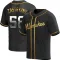 Rob Zastryzny Men's Replica Milwaukee Brewers Black Golden Alternate Jersey