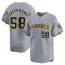 Rob Zastryzny Youth Limited Milwaukee Brewers Gray Away Jersey