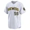 Rob Zastryzny Youth Limited Milwaukee Brewers White Alternate Jersey