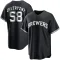 Rob Zastryzny Youth Replica Milwaukee Brewers Black/White Jersey