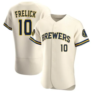 Sal Frelick Men's Authentic Milwaukee Brewers Cream Home Jersey
