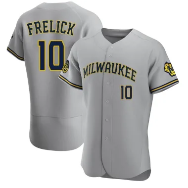Sal Frelick Men's Authentic Milwaukee Brewers Gray Road Jersey