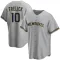 Sal Frelick Men's Replica Milwaukee Brewers Gray Road Jersey
