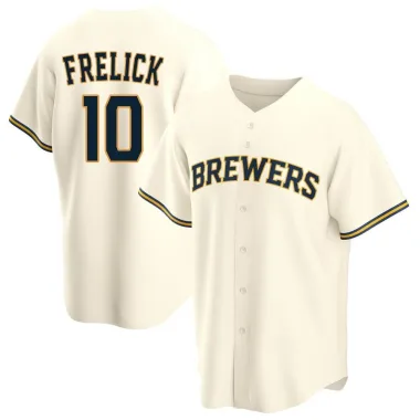 Sal Frelick Youth Replica Milwaukee Brewers Cream Home Jersey