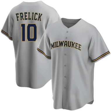 Sal Frelick Youth Replica Milwaukee Brewers Gray Road Jersey